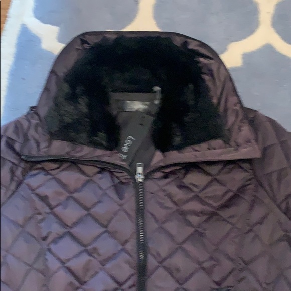Plum/purple light puffer jacket. - Picture 9 of 15